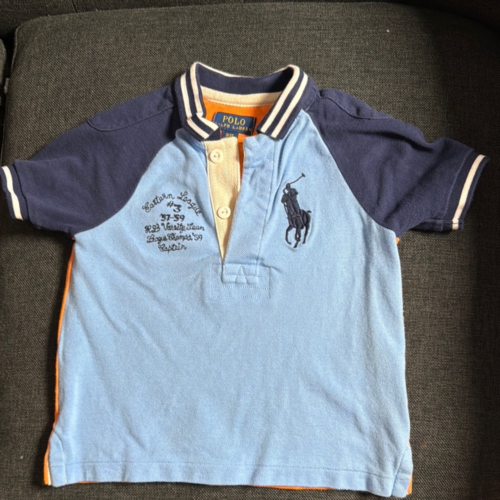 Polo by Ralph Lauren Kids Blue and Navy Shirt